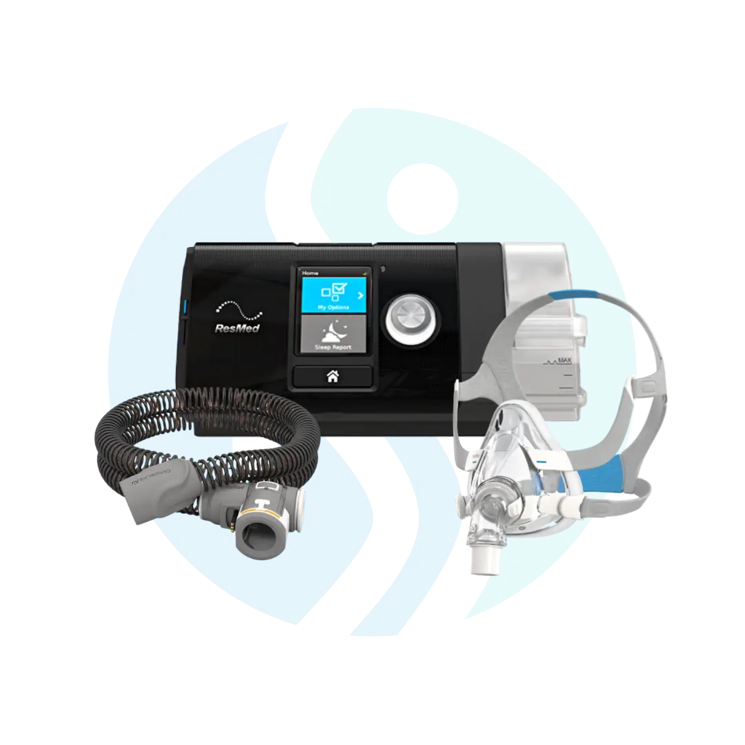 Pack CPAP AirSense 10 Auto + Mascarilla Oronasal AirFit F20 + Tubo Calefaccionado ClimateLine Air Pack CPAP AirSense 10 Auto + Mascarilla Oronasal AirFit F20 + Tubo Calefaccionado ClimateLine Air